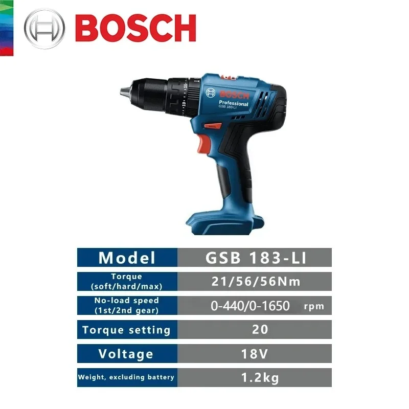 Bosch GSB 183-LI, Bor Impak Ni - Bosch Drill Gsb 18V ulasan dan harga