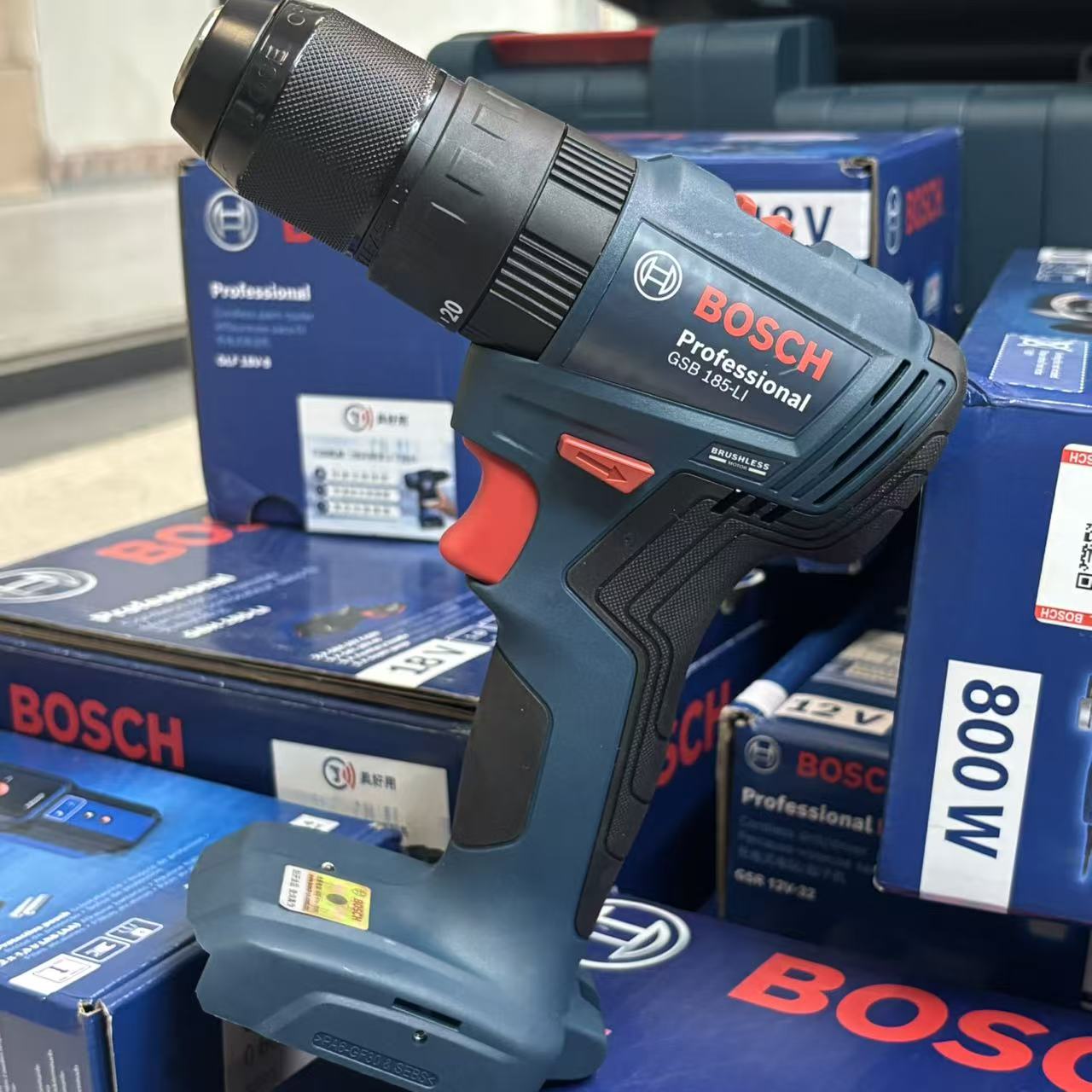 BOSCH GSB 185-LI Bor Impak Tan - Bosch Drill Gsb 18V ulasan dan harga