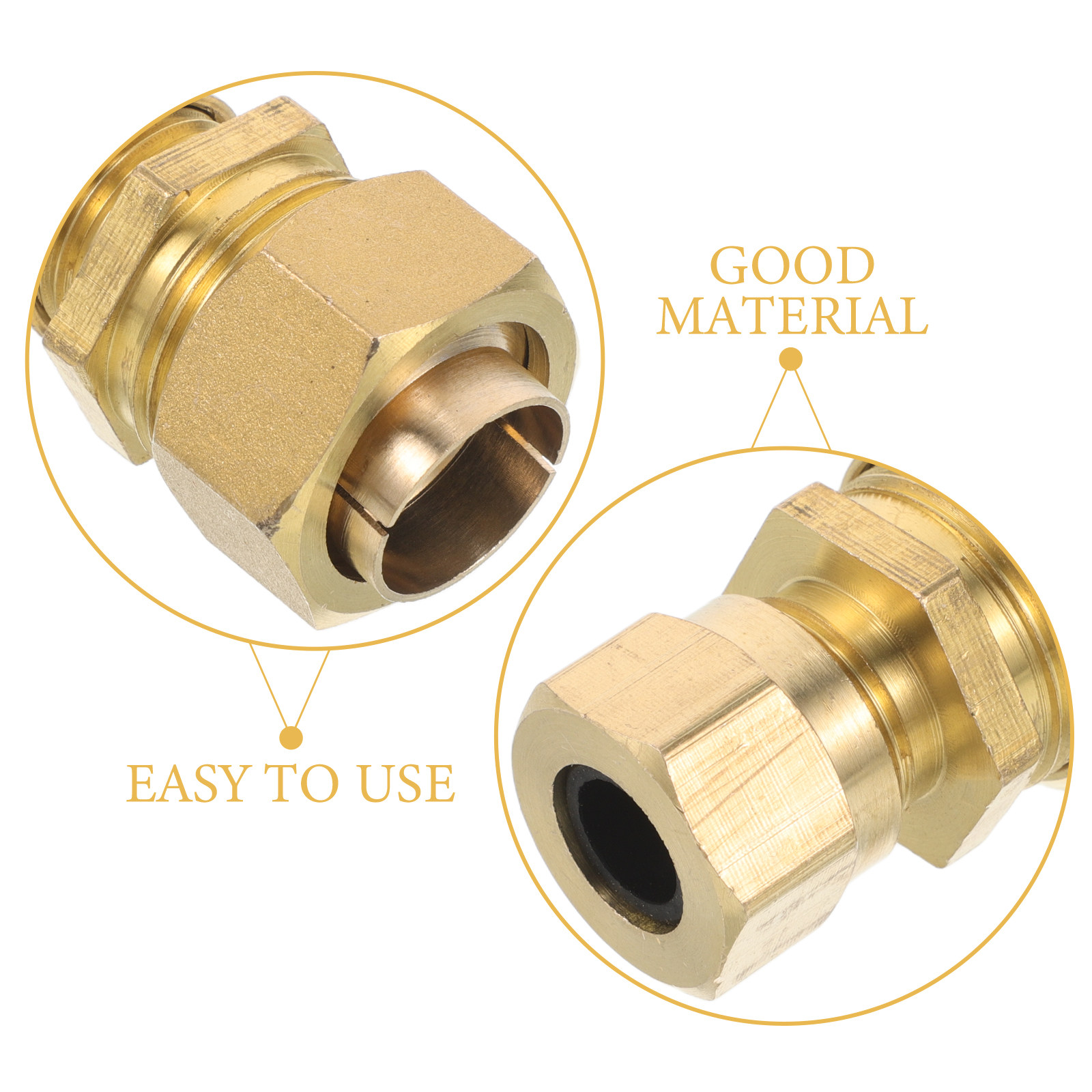 2 buah sambungan pipa kuningan - Compression Fitting Brass ulasan dan harga
