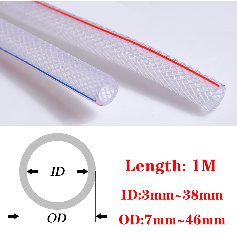 1M selang PVC fleksibel bening - Flexible Hose Braided ulasan dan harga