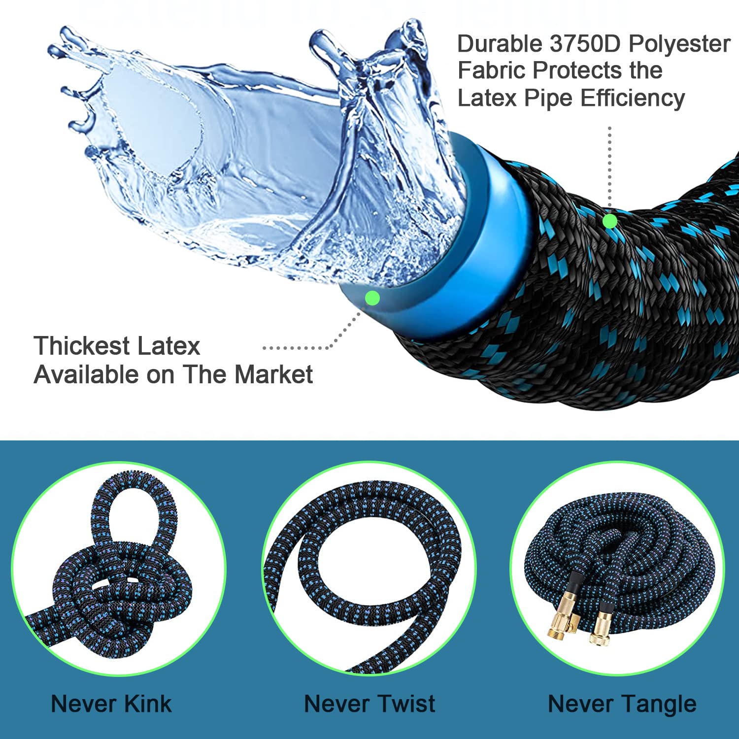 Selang taman yang dapat diperl - Flexible Hose Braided ulasan dan harga
