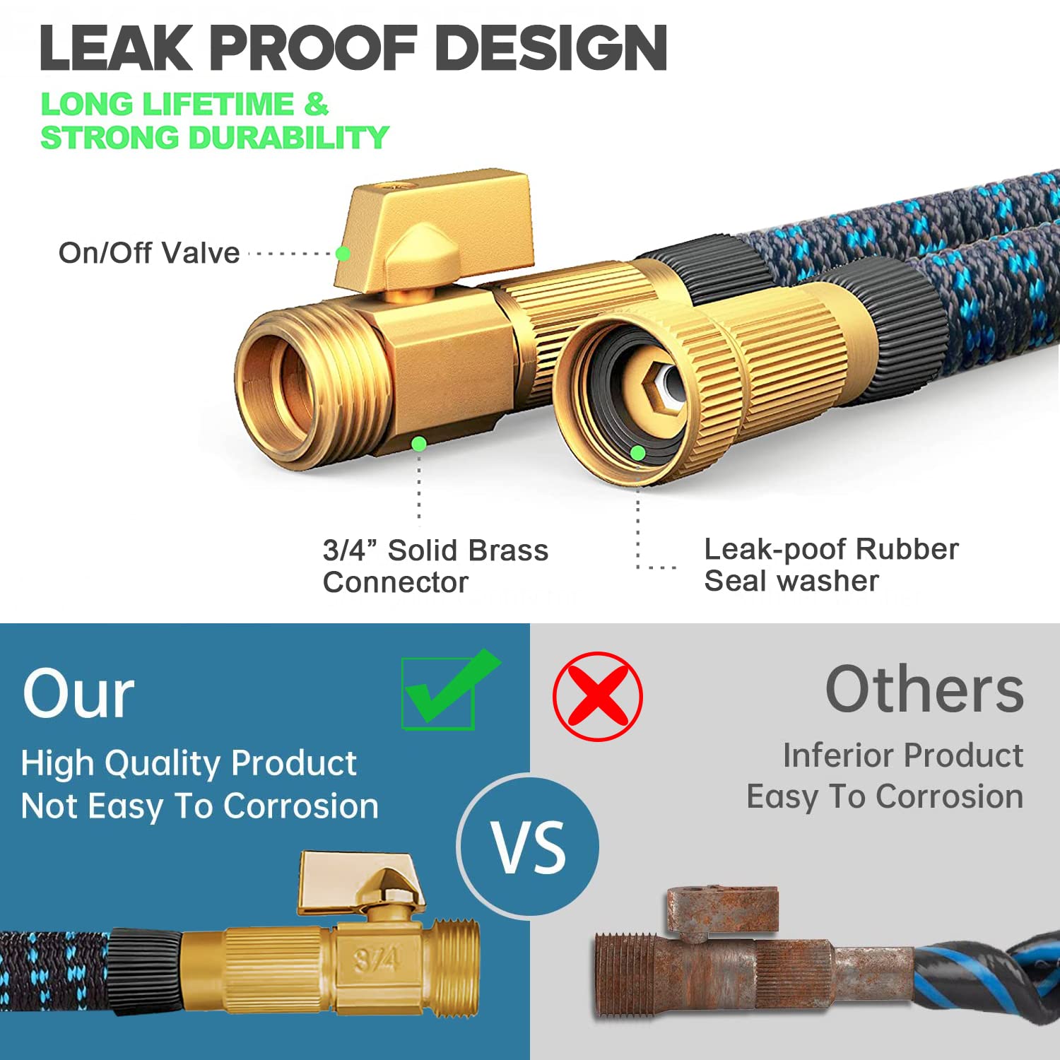 Selang taman yang dapat diperl - Flexible Hose Braided ulasan dan harga