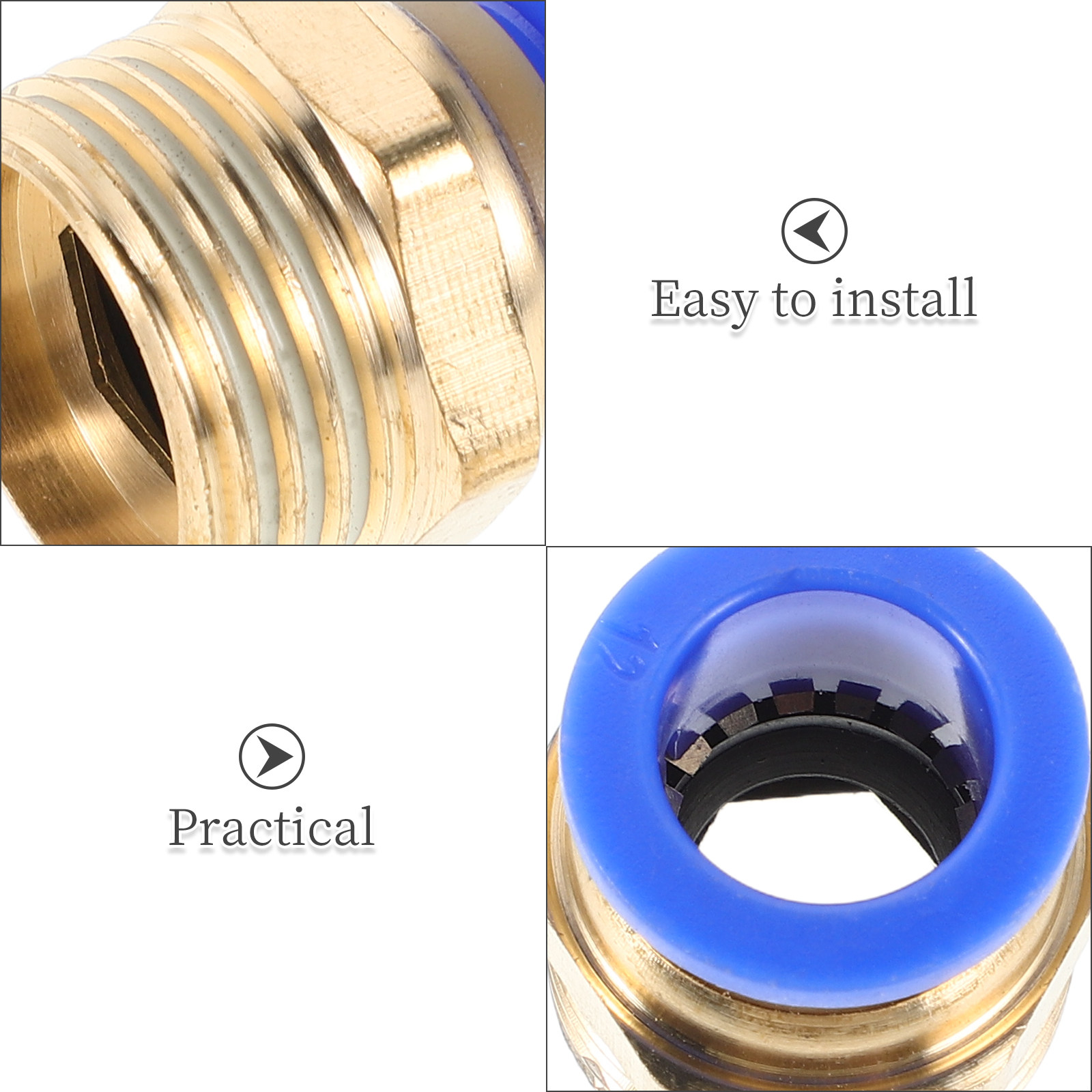 6 buah Konektor Pneumatik Cepa - Compression Fitting Brass ulasan dan harga